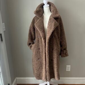 Women's Brown Teddy Coat